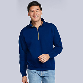 Gildan Adult Cadet Collar Sweatshirt
