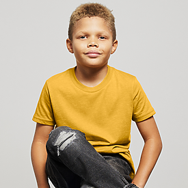 Bella+Canvas Youth Heather CVC Short Sleeve Tee