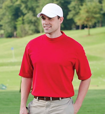 Jonathan Corey 100% Poly Performance Short Sleeve Mock