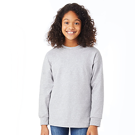 Hanes Youth 6.1oz 100% Authentic Longsleeve
