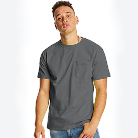 Hanes 6.1oz 100% Authentic Pocket T