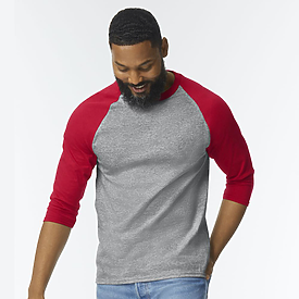 Gildan Heavy Cotton Adult 3/4 Raglan T-shirt