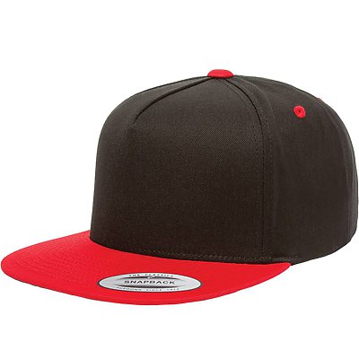 YUPOONG 5 Panel Flat Bill Cap