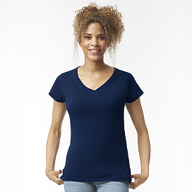 Gildan 4.5oz Ladies V-Neck T