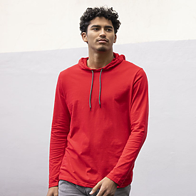 Gildan Adult Lightweight Long Sleeve Hooded Tee