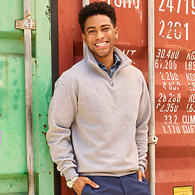 Jerzees 8oz 1/4 Zip Cadet Collar