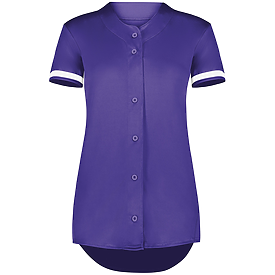 Augusta Girls Cutter+ Full Button Baseball Jersey