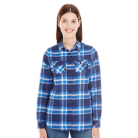 Burnside Ladies Plaid Flannel Shirt