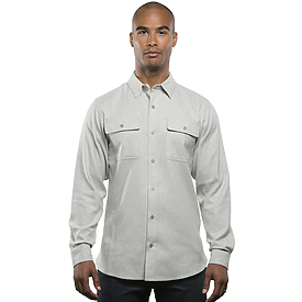 Burnside Mens Solid Flannel Shirt