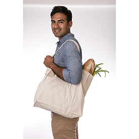 Bag Edge Canvas Grocery Tote