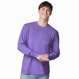 COMFORT COLORS  Long Sleeve Pocket T-Shirt