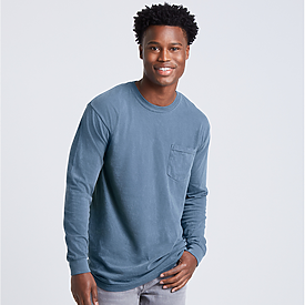 comfort color long sleeve with pocket