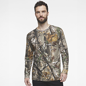 Code V 5.5oz Realtree L/S Camo T