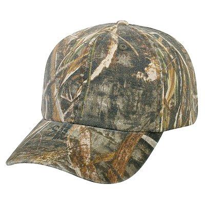 OUTDOOR CAP Garment-washed Camo Cap