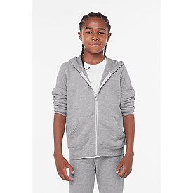 Bella+Canvas Youth Sponge Fleece Full-Zip Hoodie