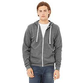 Bella+Canvas Unisex Triblend Sponge Fleece Full-Zip Hoodie