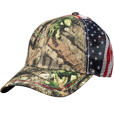 OUTDOOR CAP American Flag Mesh Back Cap