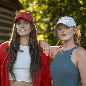 Infinity Her Garment-Washed Fashion Print Cap