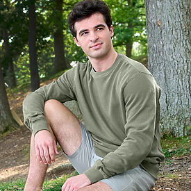 J.AMERICA 7.5oz Comfort Dye Fleece Crew