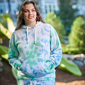 J.AMERICA Tie-Dye Fleece Hood