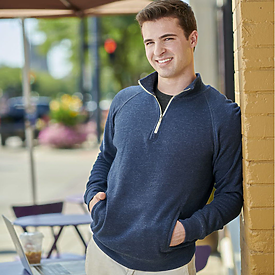 J.AMERICA Triblend Fleece 1/4 Zip