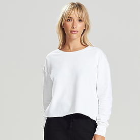 Just Hoods by AWDis Girlie Cropped Crew