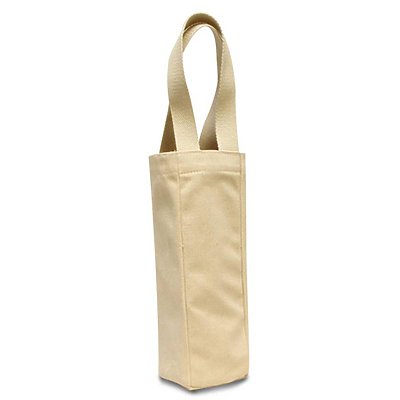 LIBERTY BAGS 10 oz. Canvas Tuscany Single Bottle Wine Tote