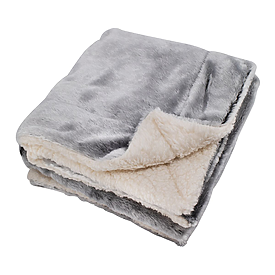 LIBERTY BAGS Alpine Fleece Faux Fur Blanket Throw
