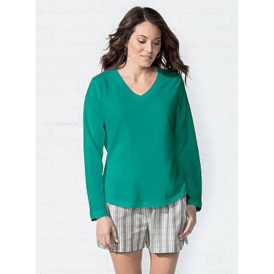 LAT Ladies French Terry V-Neck