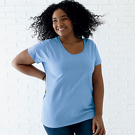 LAT Ladies  Curvy Premium Jersey Tee