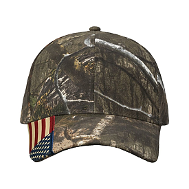 KATI HEADWEAR Camo Woven USA Flag Cap