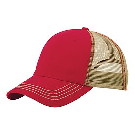 MEGA CAP Washed Cotton Twill Trucker