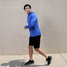A4 Apparel 5 Star Cooling Performance Long Sleeve Hooded Tee