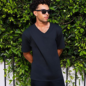 A4 Apparel Softek Short Sleeve V-Neck