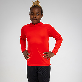 A4 Apparel Youth Cooling Performance Long Sleeve Hooded Tee