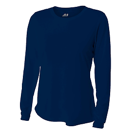 A4 Apparel 5 Star Ladies Cooling Performance Long Sleeve Crew