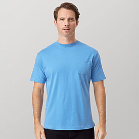 Cotton Heritage Garment Dye Short Sleeve Pocket T-Shirt