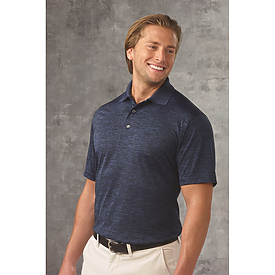 Paragon Dakota Straited Heather Polo