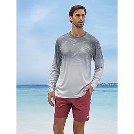 Paragon Montauk Long Sleeve Fade Shark Print Tee