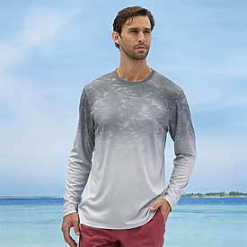 Paragon Montauk Long Sleeve Fade Shark Print Tee