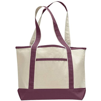 Q-Tees 12oz Canvas Small Canvas Deluxe Tote