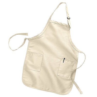 Q-Tees 7.5oz Full-Length Apron with Pockets