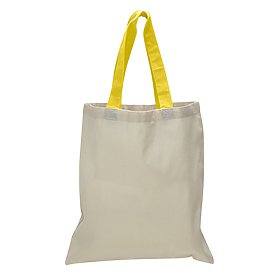 Q-Tees Cotton Economical Tote Color Handles