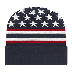 CAP AMERICA USA Made Flag Knit Cap