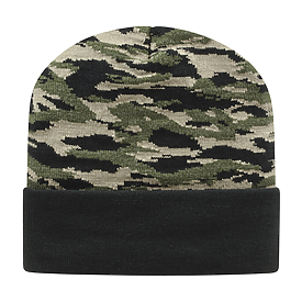 CAP AMERICA USA Made Vintage Tiger Camo Knit Cap