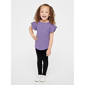 Rabbit Skins Toddler Flutter Sleeve Tee