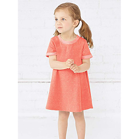 Rabbit Skins Toddler Melange French Terry Twirl Dress