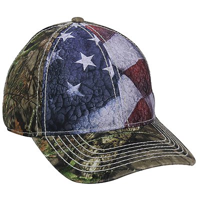 OUTDOOR CAP American Flag Front Panels
