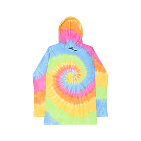 Tie Dye Hooded T Shirt