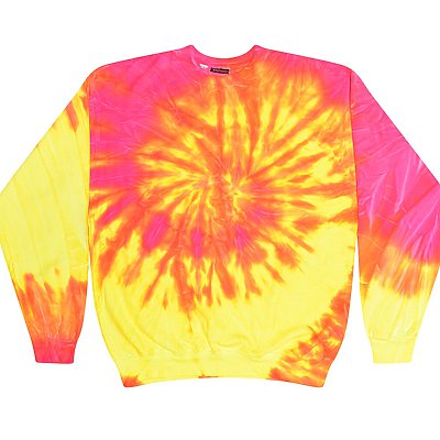 Tie Dye Reactive Dyed Crew Sweat